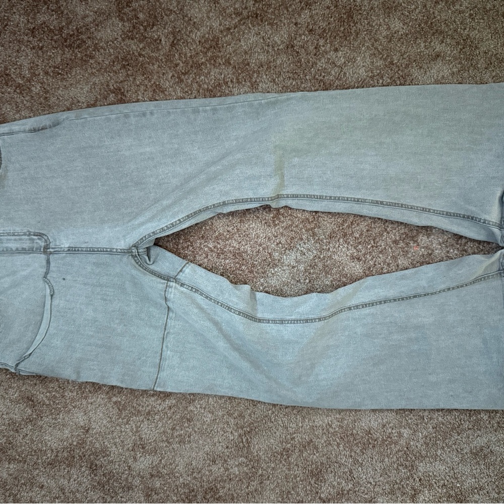 Light Gray flared Denim Jeans